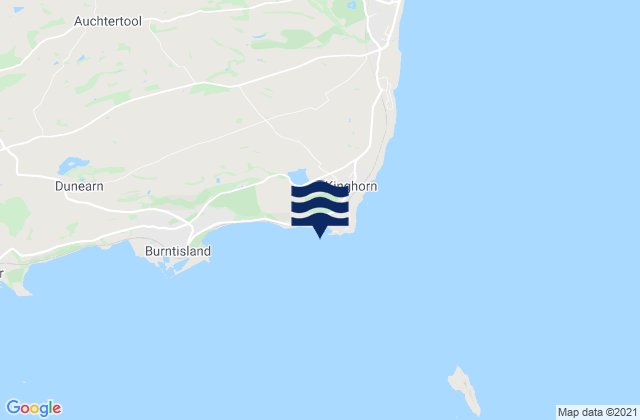 Mapa da tábua de marés em Pettycur Bay Beach, United Kingdom