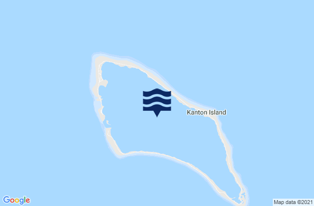 Mapa da tábua de marés em Phoenix Islands, Kiribati