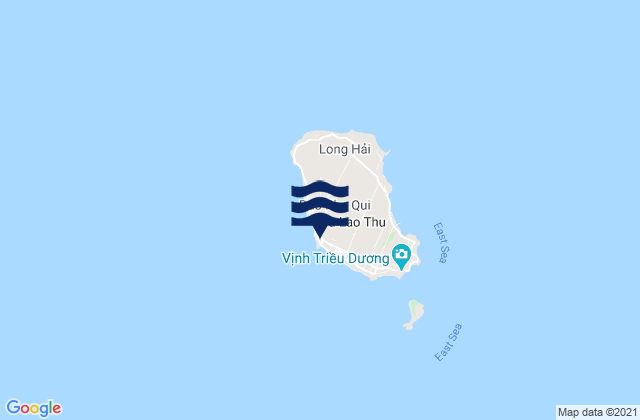 Mapa da tábua de marés em Phú Quý, Vietnam
