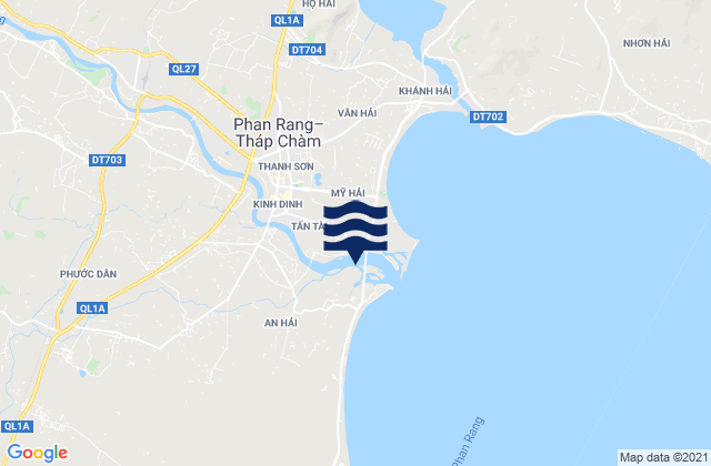 Mapa da tábua de marés em Phường Phủ Hà, Vietnam