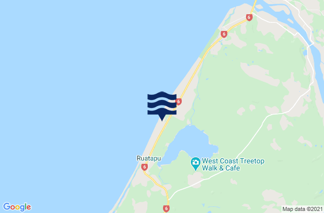 Mapa da tábua de marés em Picnic Bay, New Zealand