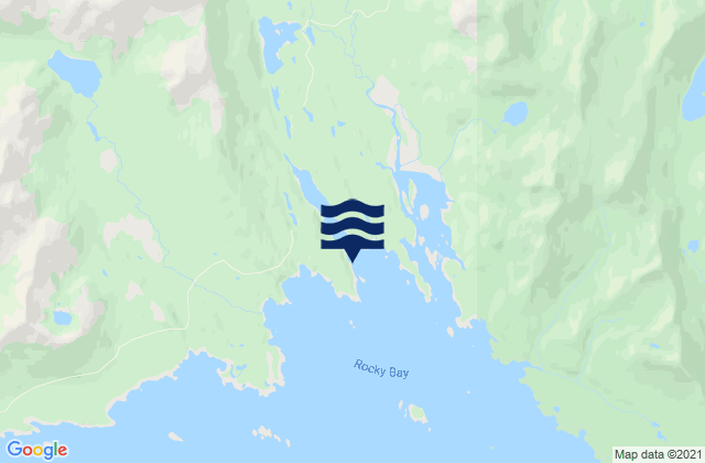 Mapa da tábua de marés em Picnic Harbor (Rocky Bay), United States