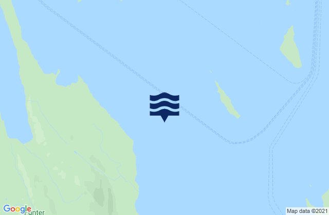 Mapa da tábua de marés em Piling Point east of, United States