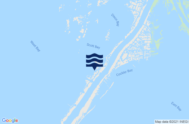 Mapa da tábua de marés em Pilot Station, Southwest Pass, United States