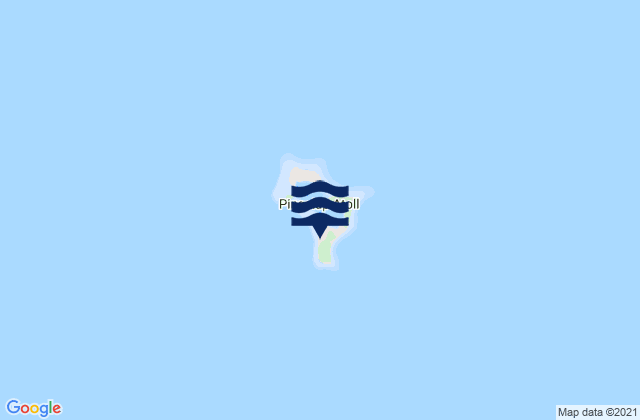 Mapa da tábua de marés em Pingelap, Micronesia