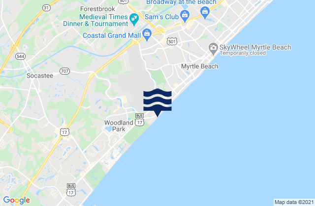 Mapa da tábua de marés em Pitch Landing, United States