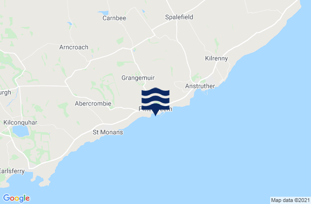 Mapa da tábua de marés em Pittenweem Beach, United Kingdom