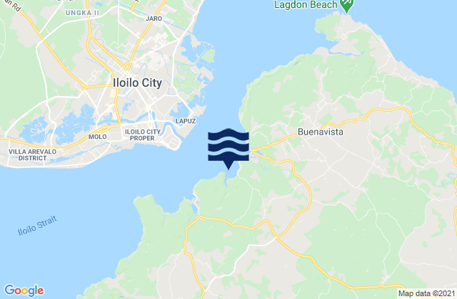 Mapa da tábua de marés em Piña, Philippines