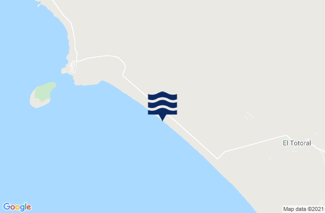Mapa da tábua de marés em Playa Choros, Chile