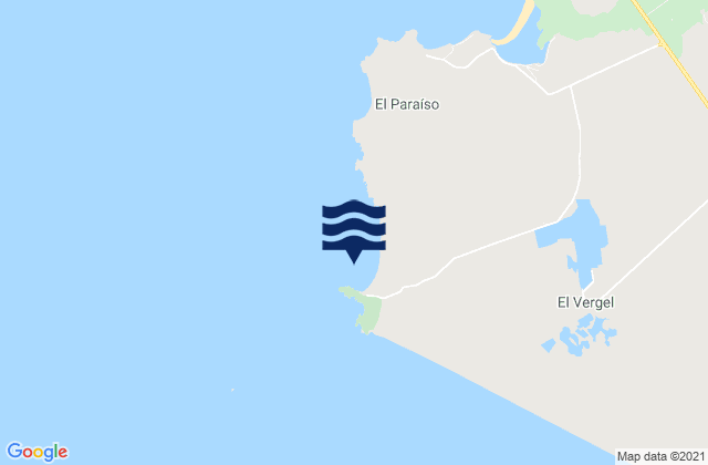 Mapa da tábua de marés em Playa Puerto Viejo, Peru