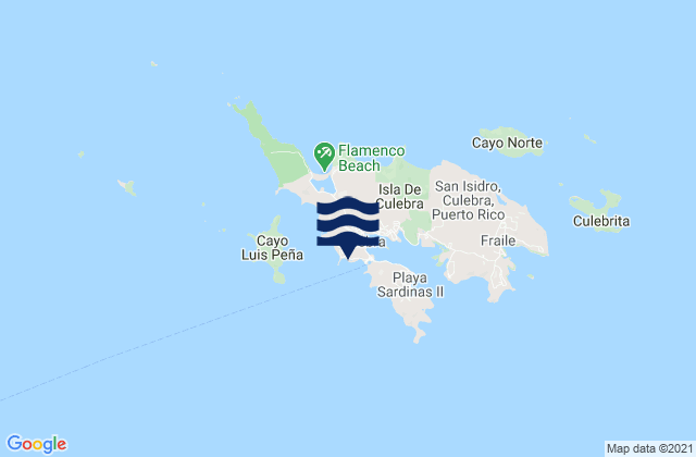 Mapa da tábua de marés em Playa Sardinas I Barrio, Puerto Rico