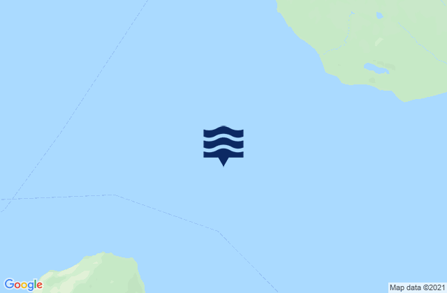 Mapa da tábua de marés em Pleasant Island southwest of, United States