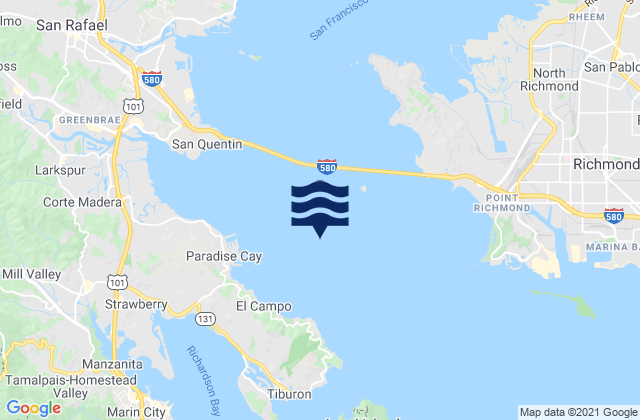 Mapa da tábua de marés em Point Chauncey 1.25 nm north of, United States