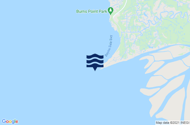 Mapa da tábua de marés em Point Chevreuil, United States