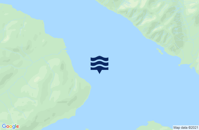 Mapa da tábua de marés em Point Elizabeth, United States