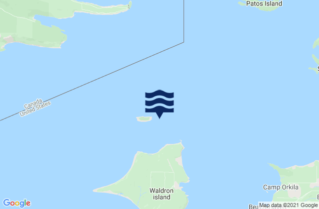 Mapa da tábua de marés em Point Hammond 1.1 miles northwest of, United States