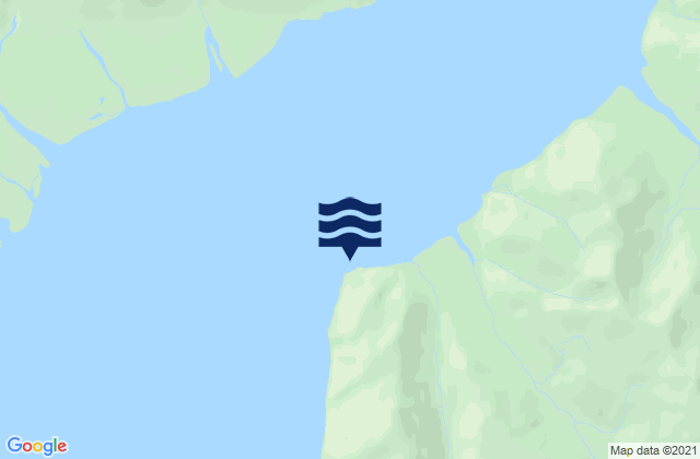 Mapa da tábua de marés em Point Latouche (Yakutat Bay), United States