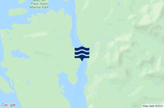 Mapa da tábua de marés em Point Lockwood, United States