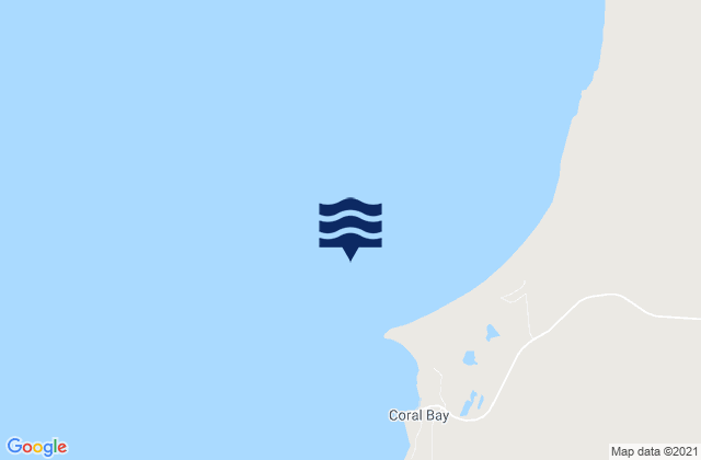 Mapa da tábua de marés em Point Maud, Australia