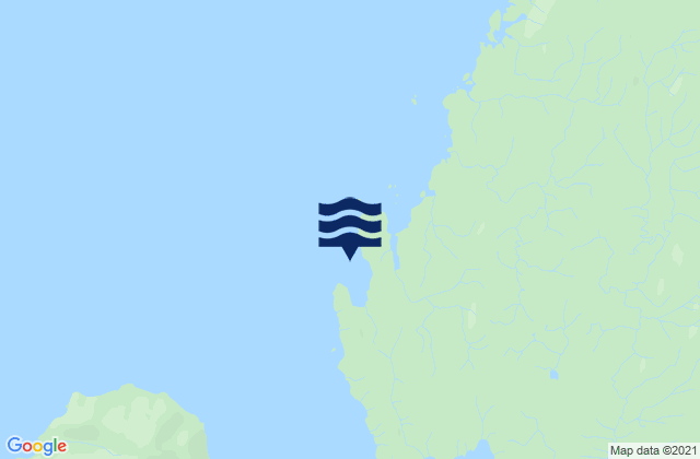 Mapa da tábua de marés em Pole Anchorage, United States