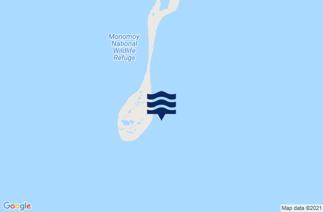 Mapa da tábua de marés em Pollock Rip Channel (Butler Hole), United States