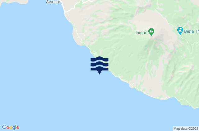 Mapa da tábua de marés em Pomasule, Indonesia