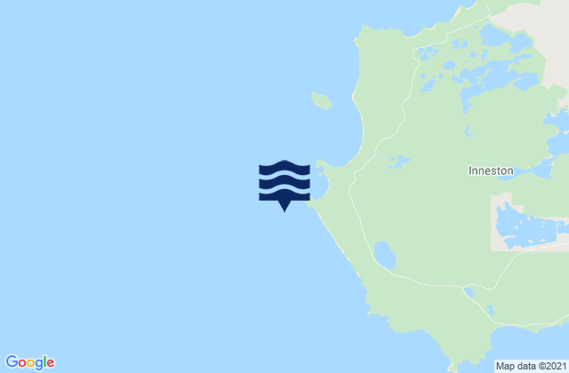 Mapa da tábua de marés em Pondalowie Bay, Australia