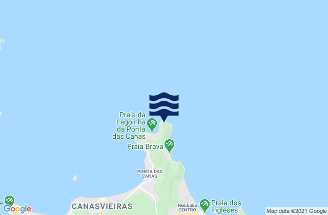 Mapa da tábua de marés em Ponta Do Rapa, Brazil