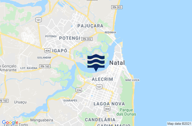 Mapa da tábua de marés em Ponta do Cabeco, Brazil