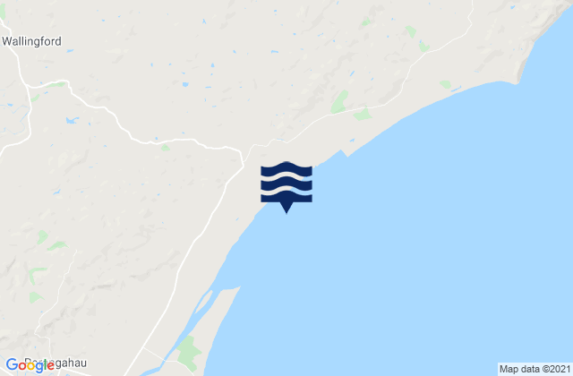Mapa da tábua de marés em Porangahau River Entrance, New Zealand