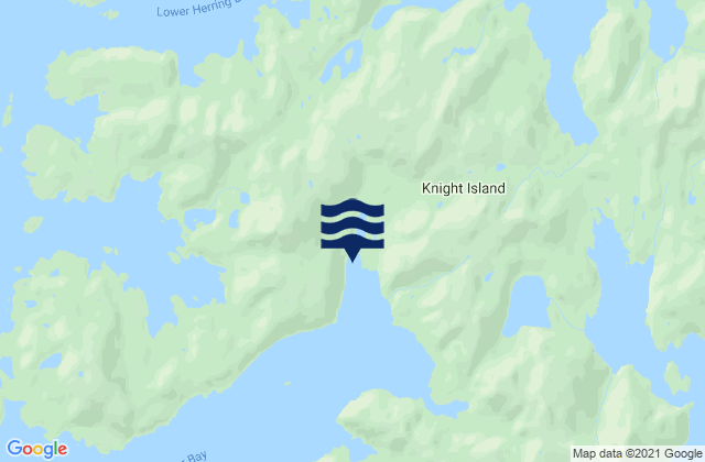 Mapa da tábua de marés em Port Audrey, United States