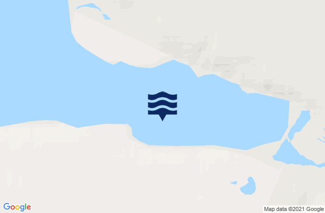 Mapa da tábua de marés em Port Bowen, Canada