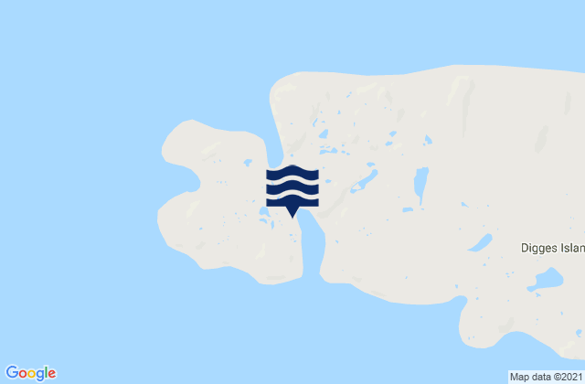 Mapa da tábua de marés em Port De Laperriere, Canada