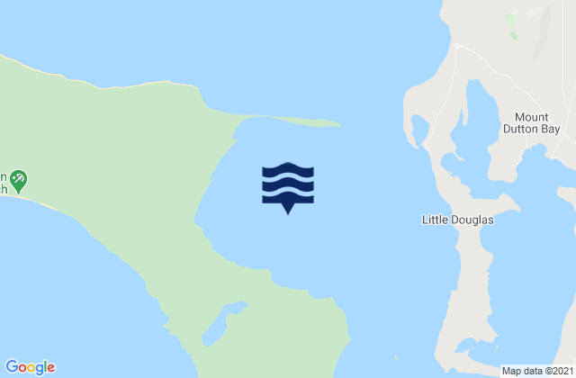 Mapa da tábua de marés em Port Douglas, Australia