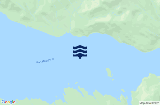 Mapa da tábua de marés em Port Houghton, United States
