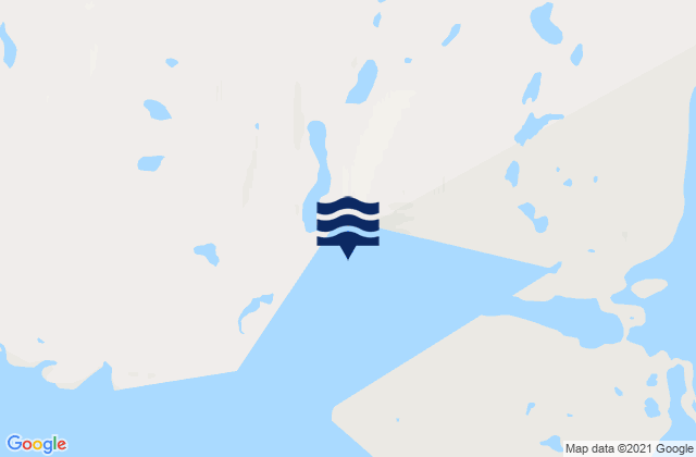Mapa da tábua de marés em Port Kennedy, Canada