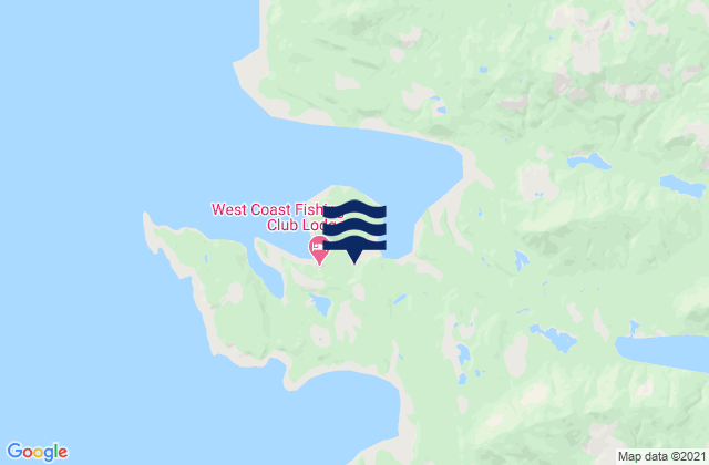 Mapa da tábua de marés em Port Louis, Canada
