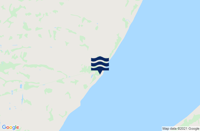 Mapa da tábua de marés em Port Nelson, Canada