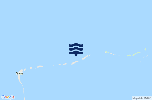 Mapa da tábua de marés em Port Rhin, Kiribati