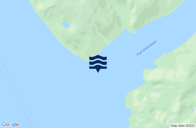 Mapa da tábua de marés em Port Snettisham (Point Styleman), United States