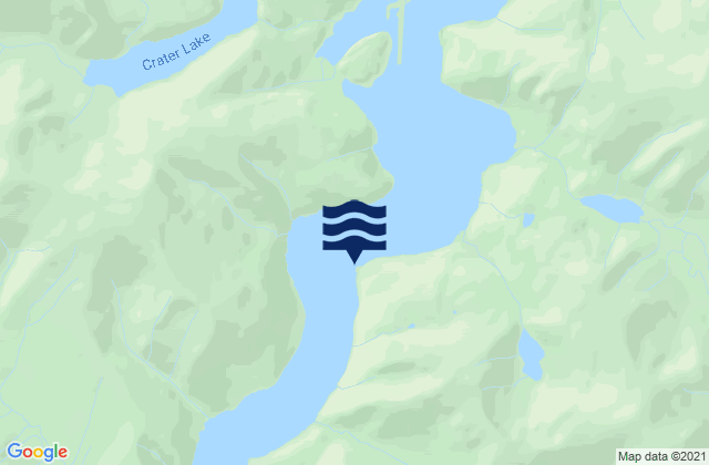 Mapa da tábua de marés em Port Snettisham Crib Point, United States