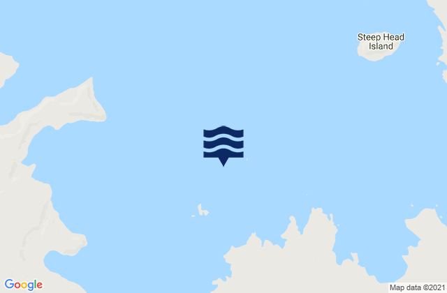 Mapa da tábua de marés em Port Warrender, Australia