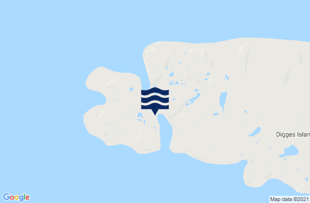 Mapa da tábua de marés em Port de Laperrière, Canada