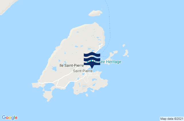 Mapa da tábua de marés em Port de Saint-Pierre, Saint Pierre and Miquelon