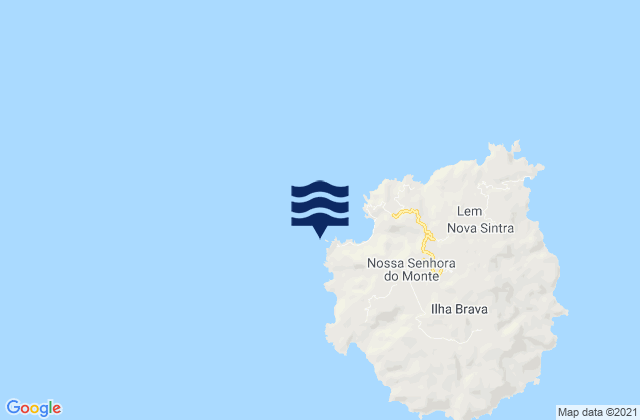 Mapa da tábua de marés em Porto da Faja Brava Island, Cabo Verde