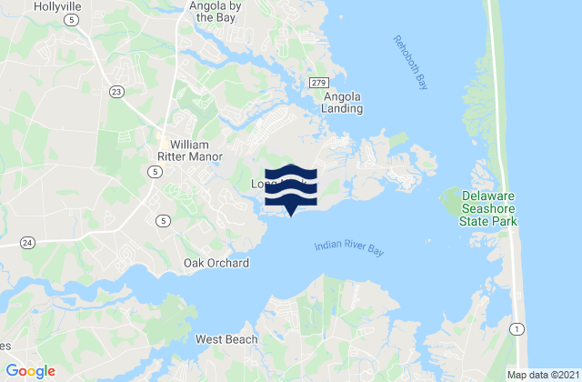 Mapa da tábua de marés em Pot Nets Point, United States