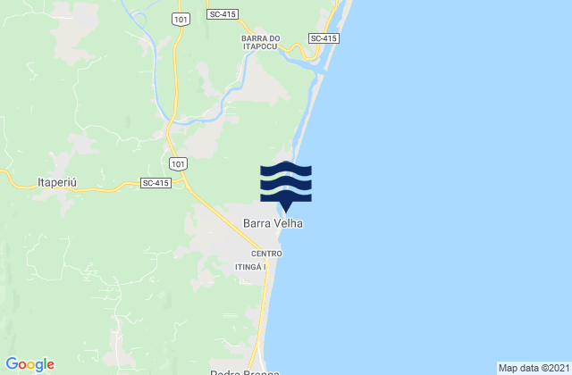 Mapa da tábua de marés em Praia Barra Velha, Brazil