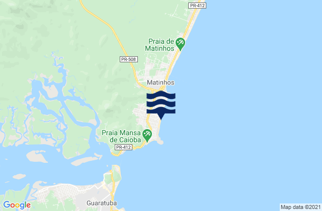 Mapa da tábua de marés em Praia Brava, Brazil