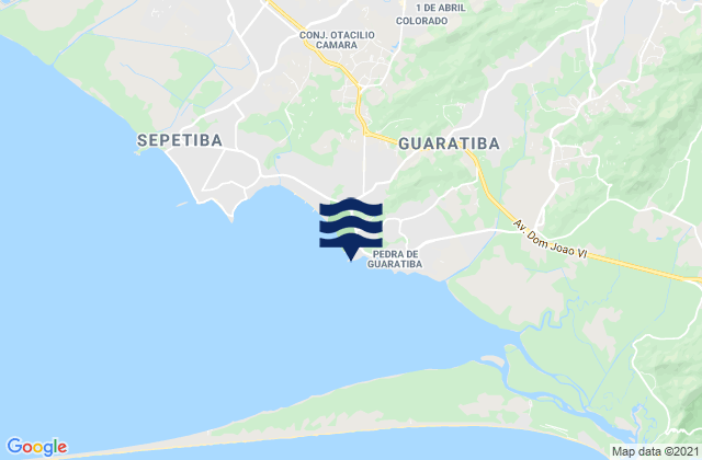 Mapa da tábua de marés em Praia da Ponta Grossa, Brazil
