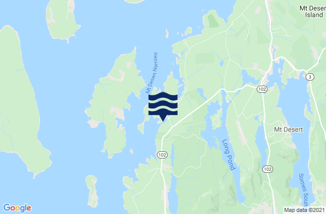 Mapa da tábua de marés em Pretty Marsh Harbor, United States